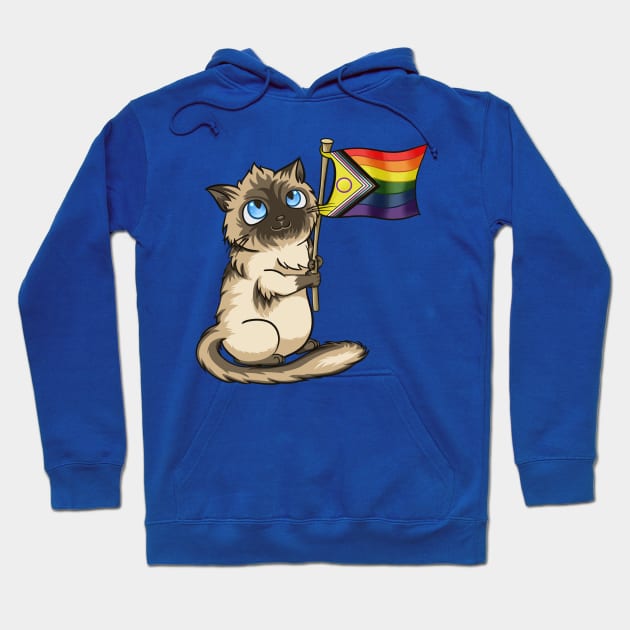 Chocolate Supports Pride Hoodie by Crossed Wires